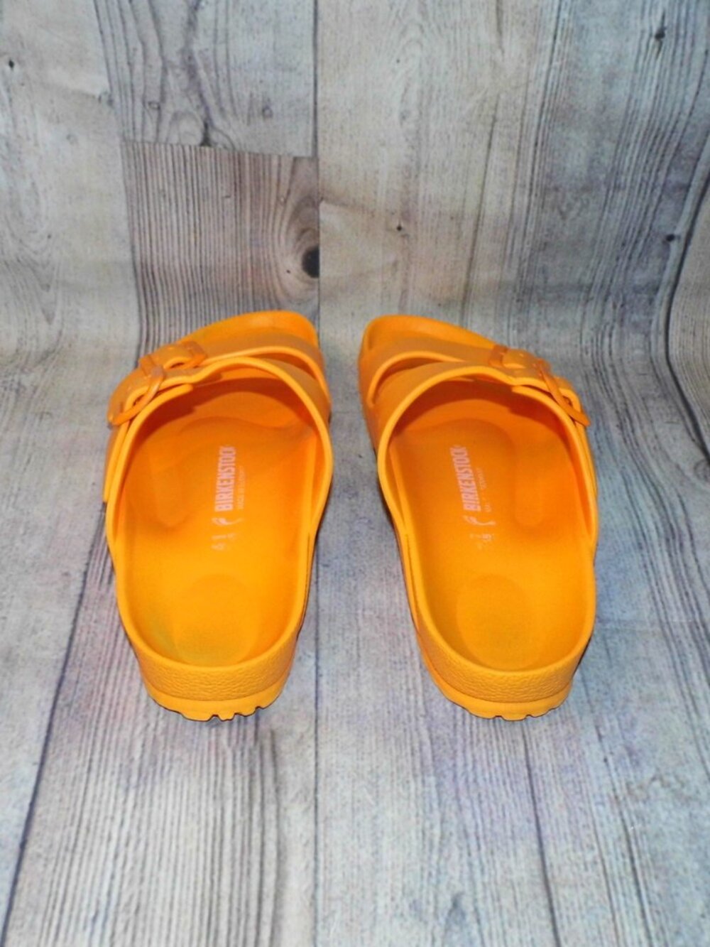 BIRKENSTOCK Arizona EVA Orange Slide Sandals Womens Size 10 (EU 41) - Picture 5 of 9